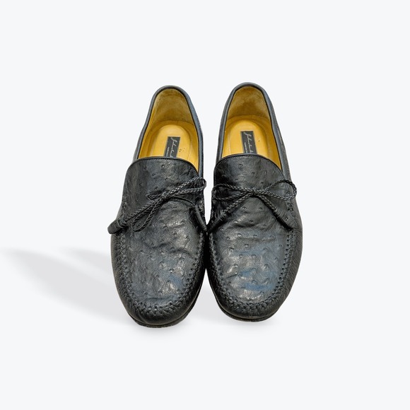 Johnston & Murphy Genuine Ostrich Tassel Loafers Men’s Size 10 Luxury in every step. The Johnston & Murphy Peanut Print  main image 2